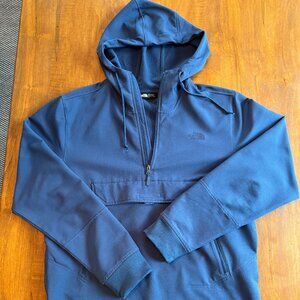 The North Face Hooded Anorak Half-Zip - Blue Men's Large